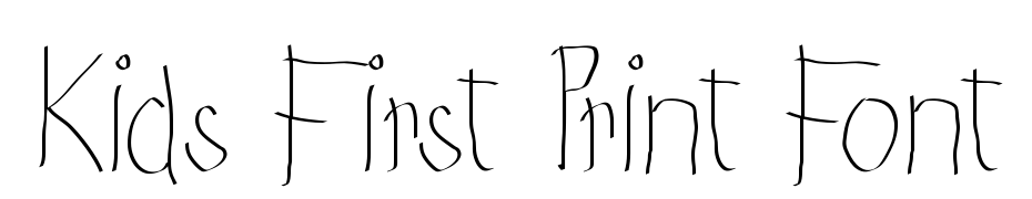 Kids First Print Font Font Download Free